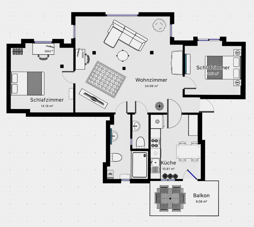 Woelkchen - Wohnung Mit Balkon, Holzdielen & Tv Bremerhaven Buitenkant foto